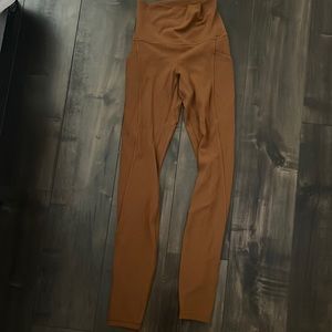 Brown Lululemon leggings, never been worn